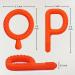 Silicone Teething Tubes Straws 2 Pack for Babies 3-12 Months - Orange P & Q Shape Sensory Chew Toys for ADHD & Autism - Buy Online on GoSupps.com