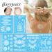 White Lace Henna Temporary Tattoos - Bride Wedding Indian Mandala Designs - Body Art Stickers Kit (6 Sheets) - Buy Online on GoSupps.com