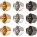AUEAR 30 Pack Screw Back Rivets Stud Purse Feet Metal Studs for Leather Bag DIY - 11mm Flat Head, Silver, Gold, Gun Black - 3 Colors - Buy Online on GoSupps.com