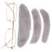COOPHYA 1 set grandpa costume glasses Self -adhesive eyebrows false beard mustowe costume gray white mustache gray mustodle grandpa mustache funny man rabbit fur glasses adult