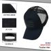 VIONLAN American Flag Trucker Hat | 3D Embossed Logo | Navy/Black | Adjustable Snapback Cap for Men and Women - Buy Online on GoSupps.com