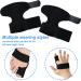Topbine 2-Piece Black Neoprene Finger Rail - Support for Sports Injuries Broken Fingers & Joint Pain | International Shipping Available - Buy Online on GoSupps.com
