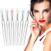 Lusofie Silicone Lip Brush with Covers 6pcs Lip Mask Applicator Reusable Lipstick Lip Gloss Applicator Brushes for Cream Lip Mask Eyeshadow and Lipstick