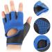 Men's Half-Finger Cycling Gloves - Blue Breathable and Wear Resistant - Buy Online on GoSupps.com