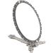 Double Sided Magnification Metal Makeup Mirror - Butterfly Design, Folding Handle Stand for Travel - Large Tin (Matt Gray) - Buy Online on GoSupps.com
