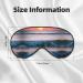 Sunset & Sunrise Ocean Waves Eye Mask | Soft Light-Blocking Unisex Sleep Mask - International Shipping - Buy Online on GoSupps.com