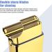Foil Shaver for Men - Professional Double Electric Trimmer Cordless Rechargeable Gold Razor | International Shipping - Buy Online on GoSupps.com