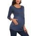 Love2Mi Maternity Short Sleeve T-Shirt | Summer Pregnancy Top | Navy - Size M - Buy Online on GoSupps.com