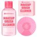 Makeup Brush Cleaner Kit (5 fl.oz) Clean Makeup Brush Cleaner Solution Makeup Brush Cleaner Makeup Brush Shampoo Beauty Sponge Powder Puff Makeup Brush Cleanser with Cleaning Mat