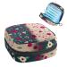 Women's bonds storage pockets Stillpad holder rose flower portable period kit bag feminine product bag for women girls color3