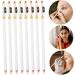 Mikinona 12pcs Eyebrow Pencil Sharpener Eyebrow Pencils Brow Pencil for Makeup Women Brow Pencil White Wooden - Buy Online on GoSupps.com