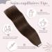 UK Fashion Shop: 40 Tresses 80g Real Hair Tape Extensions - Smooth #4 Chocolate Brown (14-inch 35cm) - Buy Online on GoSupps.com