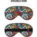 Geometry Print Sleep Eye Mask - Soft Blindfold with Elastic Strap for Travel & Night Sleep - Buy Online on GoSupps.com
