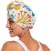 Seamless Fish Seahorse Hair Towel 2 Pack - Super Absorbent Quick Dry Turbans for Women & Girls - Buy Online on GoSupps.com