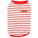 Zweitea Summer Dog Shirts for Small Dogs - Striped Breathable Cotton Tank Tops | Soft Pet Clothing for Chihuahuas & Puppies - XL Red - Buy Online on GoSupps.com