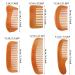 6-Piece Handmade Wooden Comb Set - Natural Green Sandalwood Wide/Fine Teeth, Anti-Static, No Snag - Ideal for Kids, Women, Men - Cute Style - Buy Online on GoSupps.com