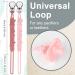 Shop Kowlone Silicone Rabbit Pacifier Clips for Girls - 2-Pack Pink Dummy Chains for Baby Showers - Buy Online on GoSupps.com