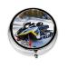 Advanced Snowmobileround Pill Box 3 Compartment Round Pill Box Organizer Portable Travel Pill Box for Traveling.