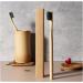 Buy Jieyuchu Bamboo Toothbrushes (4 Pack) - Extra Soft BPA-Free Bristles for Ultimate Cleanliness - Eco-Friendly Black Toothbrushes - Buy Online on GoSupps.com