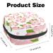 Buy Stylish Storage Bags for Women's Bandages | Pink Drainers Flower & Leaf Patterns - Portable Menstrual Pad Holders - Buy Online on GoSupps.com