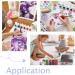 PandaHall 25 Strips Empty Paint Pots - 150 Pots 3ml Mini Storage Containers for Arts & Crafts - Ideal for Classrooms, Schools, Summer Camps & Festivals - Buy Online on GoSupps.com