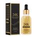 24k Gold Face Serum with Retinol Vitamin E Hyaluronic Acid Facial Serum For Repair Deep Moisturizing 99.9% Pure Gold Anti Aging Serum For Face Suitable For All Skin Types 30ml