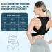 Kungfuren Posture Corrector Back Brace for Men and Women - Lower Back Pain Support Belt in Black XL (43-48) - Buy Online on GoSupps.com