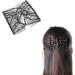 Salmue Hair Combs with Elastic by HairZing - Double Comb for Thick Hair - Magic Easy Beads - Stretchy Hairpin for Women & Girls - Black - Buy Online on GoSupps.com