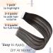 RUNATURE 16 Inch Black Ombre Silver Tape in Human Hair Extensions - 50g Real Human Hair Tape ins #1B/Silver - Buy Online on GoSupps.com