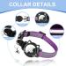 Agoumlux Airtag Cat Collar - Reflective Adjustable Neck Band with Bell Breakaway Safety Buckle Violet XS (17.5-23 cm) - Buy Online on GoSupps.com