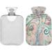 Naanle 2L Hot Water Bottle with Lid | Flower Tree of Life Design | Pain Relief & Warmth for Back Hands Feet & Neck Therapy - Buy Online on GoSupps.com