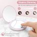 HEYISSU Lighted Compact Mirror 1x/10x Magnification - Travel Makeup Mirror with Light for Purses - Buy Online on GoSupps.com