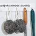 Stainless Steel Scourer with Lanyard Stainless Steel Scrubber Lanyard Wire Balls Reusable Washing Up Sponge for Cleaning Dishes Pots Pans & Grills 9pc - Buy Online on GoSupps.com