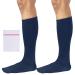 360 RELIEF - Flight Compression Socks Supports | Blood Circulation Travel Work 3XL 2Pairs-Blue