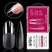 INPING Gel Nail Tips 240PCS - Oval Pre-Shaped Half Full Cover Transparent Extensions - Break Resistant False Nails for Home DIY Manicure - Buy Online on GoSupps.com