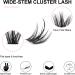 Cluster Eyelash Extensions Kit - 144Pcs D Curl Mix 9-15mm Spire Wheat Wide Stem Lashes - DIY Individual Lashes at Home - Includes Lash Bond, Seal & Applicator - Natural False Eyelashes - Spire Wheat Kit - Buy Online on GoSupps.com