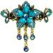 Flower Butterfly Hair Barrettes Vintage French Rhinestone Hair Clasps Claws Floral Hair Clips Accessories for Women Girls Teens (Blue C) - Buy Online on GoSupps.com
