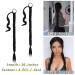 BARSDAR 66cm Long Braided Ponytail Extensions - Pack of 2 Natural Soft Synthetic Hair for Women - DIY Straight Wrapped Braid - Buy Online on GoSupps.com