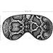 Adjustable Black and White Snake Skin Sleep Mask for Women | Comfortable Eye Shades Cover with Elastic Strap - Shop Now - Buy Online on GoSupps.com