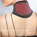 Firulab Heated Neck Wrap | Magnetic Support & Adjustable Thermal Collar for Pain Relief - Black & Red Dot - Buy Online on GoSupps.com