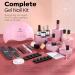 Modelones Gel Nail Polish Kit With 48w UV Led Nail Lamp Starter Kit 22 Pcs Nude Pink Soak Off Nail Gel Polish Set No Wipe Base & Top Coat Bond Primer Diy Home Nail Curing - Buy Online on GoSupps.com