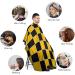 Yellow Black Chessboard Hair Cutting Cape Apron - Professional Salon Hairdressing & Barber Cape with Snap Closure - Buy Online on GoSupps.com