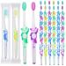 Toothbrush for Kids Individually Wrapped Soft Disposable Toothbrush Bulk Cute Panda Toothbrushes Travel Childrens Toothbrush with Bristle and Rubber Handle for School Daycare (300 Pcs)