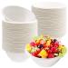 100 Pack 8oz Disposable Paper Bowls,Compostable Bagasse Bowls,Small Biodegradable Heavy-Duty Bowls for Hot and Cold Food White 100pcs 8oz