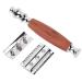 Eco-Friendly Safety Razor with Wooden Handle | Zero Waste Classic Double Edge Razor for Men | Sustainable Shaving Solution - Buy Online on GoSupps.com
