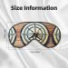 Maritime Sailboat Compass Print Sleep Mask - Double-Sided Unisex Eye Mask for Sound Sleep & Skin Care - Buy Online on GoSupps.com