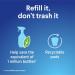 Clorox Bathroom Foamer Cleaner - Refillable Fresh Scent 1.13 Fl Oz - Household Essentials for a Sparkling Clean Home - Buy Online on GoSupps.com