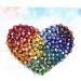 FRCOLOR Colorful Beads Barrettes Hair Barrettes Hair Clip Hair Pin Colorful Heart Clip Alloy Snap Clip Heart-shaped - Buy Online on GoSupps.com