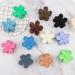 12 PCS Flower Hair Claw Clips for Women Girls - Matte Colors - Strong Hold - Non-Slip Large Hair Clamps - Pink, Light Purple, Black - 90s Cute Style for Thick and Thin Hair - Buy Online on GoSupps.com