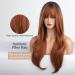 Blonde Unicorn Auburn Red Wig with Bangs for Women - Long Natural Synthetic Cosplay Wig - Buy Online on GoSupps.com